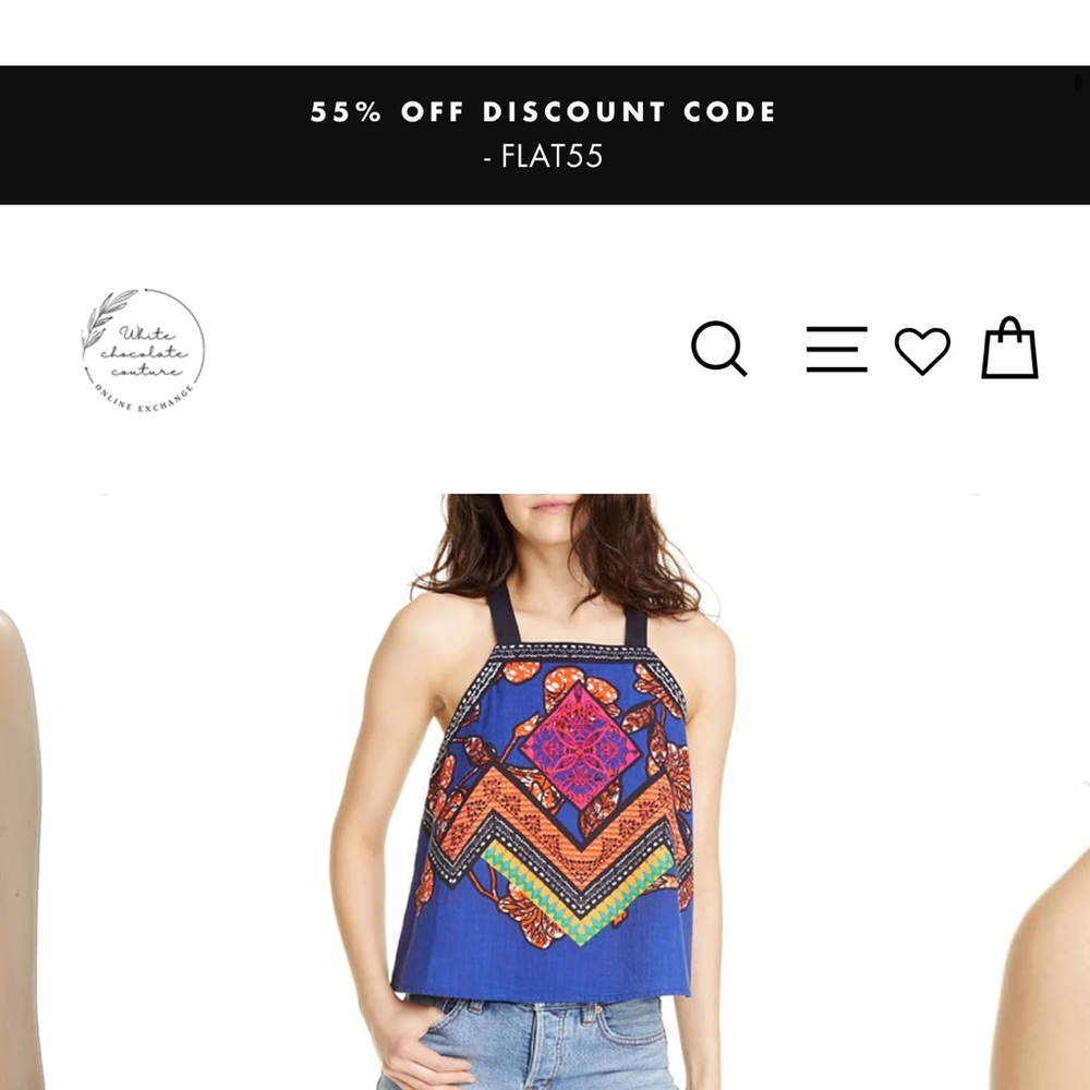 Free people cool cabana printed top